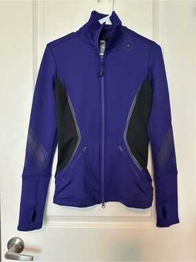 Stella McCartney x Adidas Purple and Black Full‑Zip Jacket